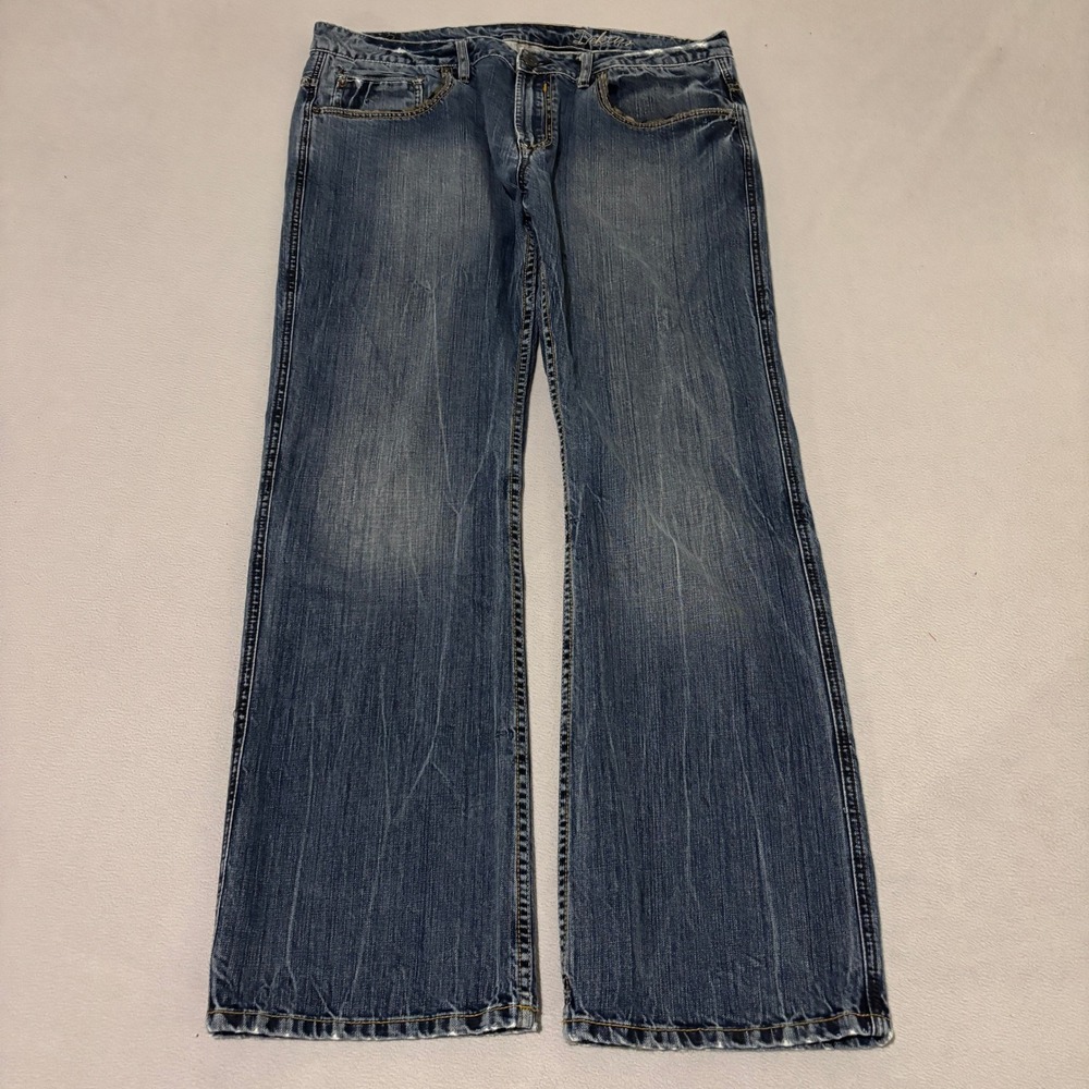 Buffalo David Bitton Dekins Mens Straight Leg Jeans Blue Medium Wash 38x34